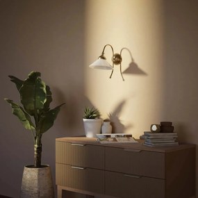 Aplica de perete stil clasic italian din alama Fiordo