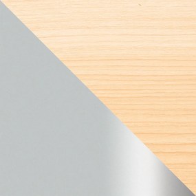 Cuier de perete alb/în culoare naturală din aluminiu Melody – Umbra