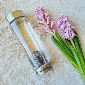 TEMPO-KONDELA CRYSTAL, flacon de sticlă cu cristale violet, 500 ml