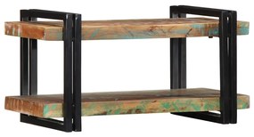 vidaXL Raft de perete din lemn masiv multicolor recuperat