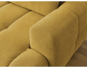 Colțar galben muștar extensibil/cu spațiu de depozitare (cu colț pe partea stângă/cu șezlong) Fuji – Bobochic Paris