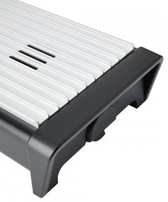 Tava servire la cald Brabantia 646996, 2 incalzitoare, Grill din aluminiu, Manere reci, Alb/Negru