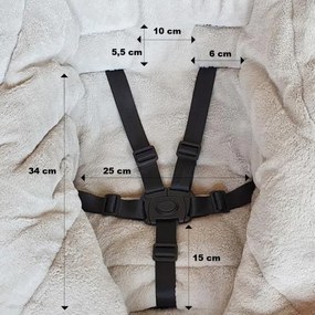 PETITE&MARS - Set sac de iarnă 3în1 JIBOT + mânuși JASIE negru