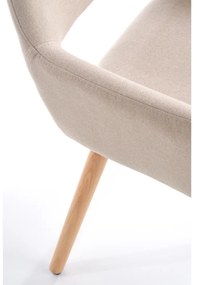 Scaun de bucaterie Leroy, bej/fag
