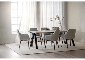 Masă de dining extensibilă cu blat din lemn de stejar 220x100 cm Carradale - Rowico