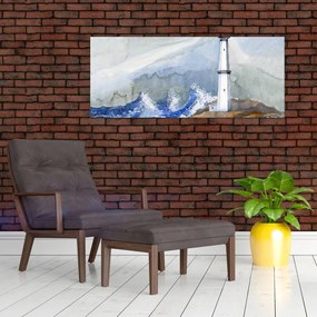 Tablou cu pictura farului (120x50 cm)
