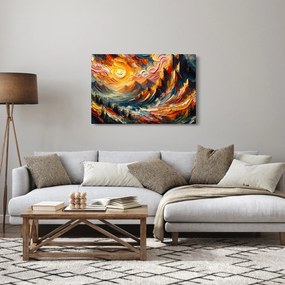 Tablou - Munte acoperit de soare (90x60 cm)
