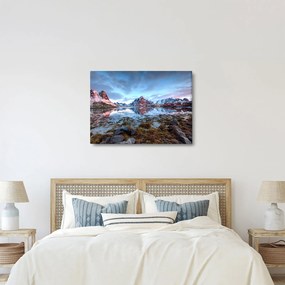 Tablou - Răsărit de soare deasupra Reine (70x50 cm)