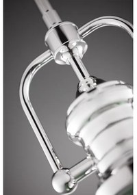 Jupiter 2071 - Lustră pe tijă PLATINO 1xE27/15W/230V verde/crom lucios