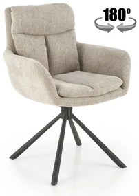 Scaun de dining HALSA, 1 buc., bej