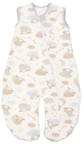 Sac de dormit cu picioare din bumbac flausat Kidizi Rolly 0-3 luni On a Cloud Pastel
