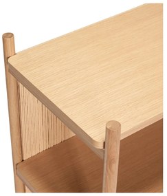 Bibliotecă în culoare naturală cu aspect de lemn de stejar 75x88 cm Heritage – Hübsch