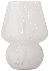 Vază albă din sticlă Halim – Bloomingville
