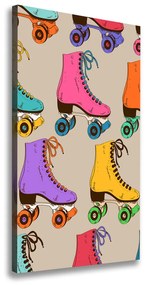 Tablou canvas Patine cu rotile colorate