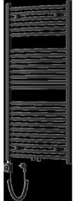 Radiator electric Mexen Ares 1200 x 600 mm, 600 W, negru - W102-1200-600-6600-70