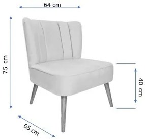 Fotoliu, Lemn Solid, Moon River, Violet