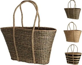 Coș de plajă din iarbă de mare 57 x 14 x 30 cm