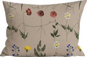 Set Lenjerie de pat din microfibra HERBAR bej + fata de perna 50 x 70 cm GRATIS
