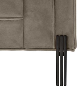 Fotoliu elegant design LUX Sienna, catifea greige 113385 HZ