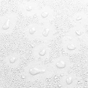 Perdea de duș iDesign, 200 x 180 cm, alb