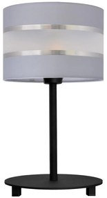 Lampă de masă HELEN 1xE27/60W/230V gri/neagră