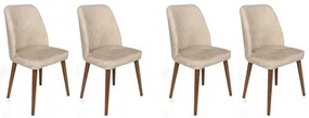 Set de scaune de sufragerie Dallas Beige, 4 buc., 4 buc