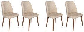 Set de scaune de sufragerie Dallas Beige, 4 buc.