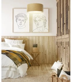 Lustră pe cablu BOHO TRINITI 1xE27/60W/230V maro