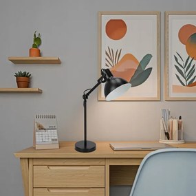 Lampă de masă 1x E27, 40W, 230V, neagră