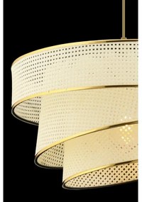 Pendul pe cablu COUPER 1xE27/60W/230V alb/auriu