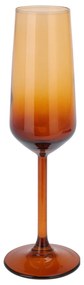 Pahar sampanie Sunrise din sticla, portocaliu, 195 ml