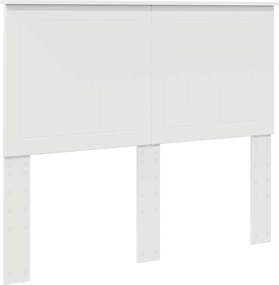 vidaXL Tăblie cap cu headboard Alb 120 cm Lemn compozit
