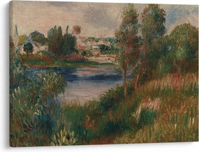 Tablou - Auguste Renoir, Landscape at Vetheuil, reproducere (70x50 cm)