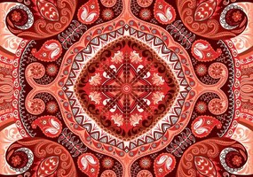 Fototapet - Mozaic roșu (254x184 cm), în 8 de alte dimensiuni noi