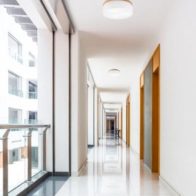 Plafonieră Brilagi BELLADONNA 3xE27/15W/230V d. 50 cm alb/stejar