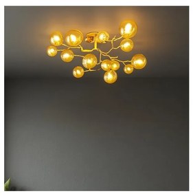 Lustră LED aplicată Brilagi MISTEL 15xG9/3W/230V auriu