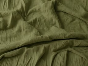 Lenjerie de pat din muselina MOELLIN oliv deschis Dimensiune lenjerie de pat: 70 x 90 cm | 140 x 200 cm