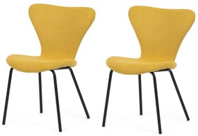 Set de scaune de sufragerie CT-S8010 YEL2, 2 buc.