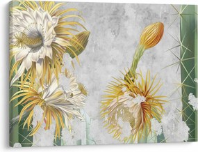 Tablou - Cactuși înfloriți, vintage (70x50 cm)