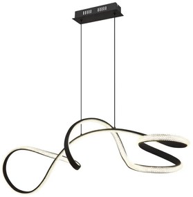 Lustra LED suspendata 4000K SWIRL negru