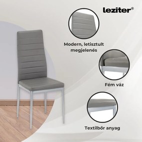 Denton 4+1 set de sufragerie gri-gri