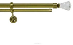 Galerie dubla CRISTAL CONE- dubla FARA INELE 25/19 - AUR ANTIC (Alege marime: 140 cm)