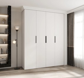 Dulap de haine 190 cm Carmela 40-4 (alb + Negru). 1126669