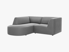 Coltar 3 locuri rotund Ruby catifea L186 cm