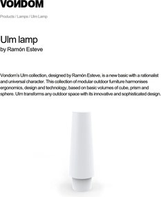 CORP DE ILUMINAT LED DECORATIV ULM LAMP VONDOM