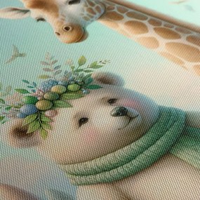 Tablou animale cu baloane
