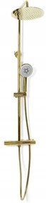 Baterie pentru dus Vincent gold reglabila - H 123,5 cm