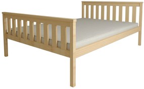 Pat de o persoana KALEA 90 x 200 cm, pin Saltele: Fara saltea, Somiera pat: Cu lamele curbate