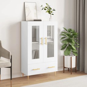 vidaXL Dulap înalt, alb, 69,5x31x115 cm, lemn prelucrat