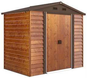 Outsunny Magazie de Grădină pentru Unelte 235.7x152x208.7cm Maro | Aosom Romania